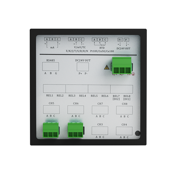 彩乐园R1200 1-12路 液晶智能 打印有纸记录仪 电流/电压/温度/压力